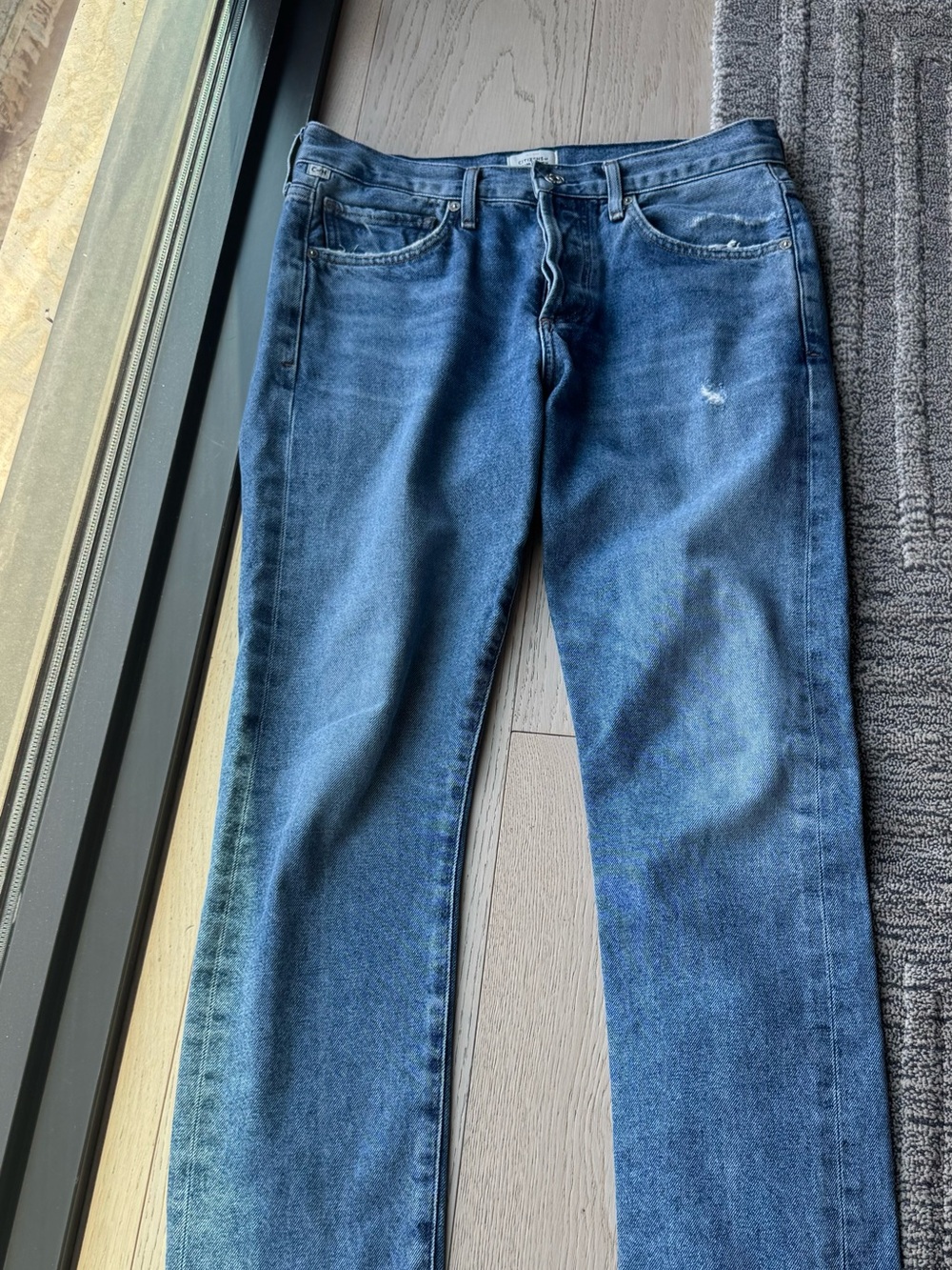 Citizens Of Humanity  Emerson Slim Boyfriend Jeans in Medium Blue Wash